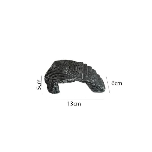 Turtle Basking Platform Triangle Climbing Platform, Reptile Habitat Rock Decor Tortoise Hideout Aquarium Habitat Decor Rock, for Frogs Lizards Geckos