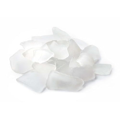 Galapagos (05132) Aquarium Sea Glass – Tumbled Decorative Glass for Aquariums, Terrariums, Crafts, Vases, and Home Decor, 4 lb Bag, Frosted White | Tumbled Decorative Glass for Aquariums, Terrariums, Crafts, Vases, and Home Decor, 05132