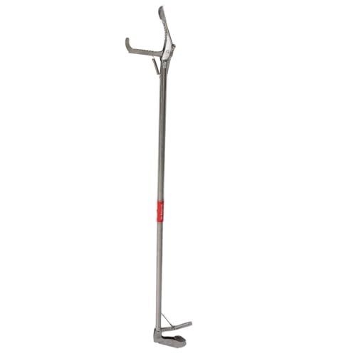 CHICIRIS Foldable Snake Tong, Stainless Steel Reptile Grabber Catcher with Self Locking Handle, for Safe Snake Handling