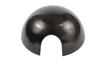 Large Round Reptile Hide 10x3 for Bearded Dragon, Corn Snake, Ball Python, Crested Gecko, Leopard Gecko, Turtle, Tortoise, Frog - Black Plastic Material
