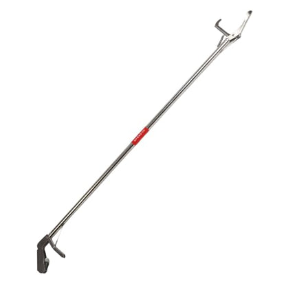 Snake Tong Foldable Stainless Steel Reptile Grabber Catcher Portable Snake Handling Tool with Extended Self Locking Design for Farmers Reptile Handling