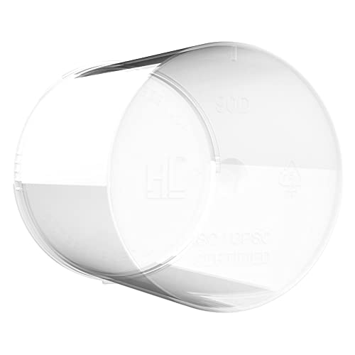 90 Dram CR Plastic Packaging Pop Top Containers - Child Resistant Travel Holder Vial Bottles - 60 qty (Clear) - color: Clear