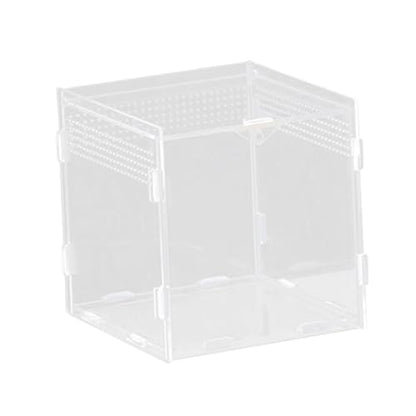Reptile Feeding Box, Reptile Terrarium, Acrylic, Professional, Spacious Container, for Bearded Dragons, 15x15x15cm - size: 15x15x15cm