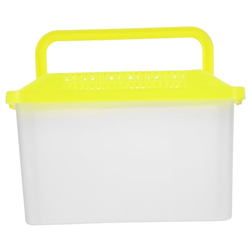 FRCOLOR 2pcs Travel Size Turtle Tank Reptile Feeding Tank Plastic Aquarium Cage Breeding Box - color: Multix2pcs, size: 15x11cmx2pcs
