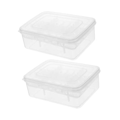 Kisangel 2pcs Reptile Egg Incubator with Compartment Hatching Box for Lizards and Tortoise Eggs Durable Transparent Easy to Clean and Reusable Breeding