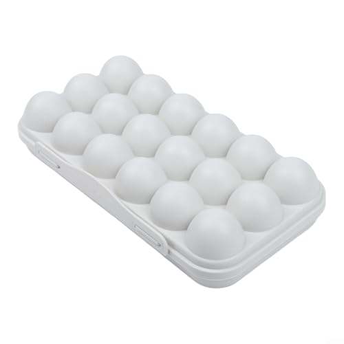 Portable Egg Storage Box With 18 Grids Egg Protector Case Tray Container Secure Egg Transport Outdoor Trips And Activities(18 Grey) - size: 18 Grey