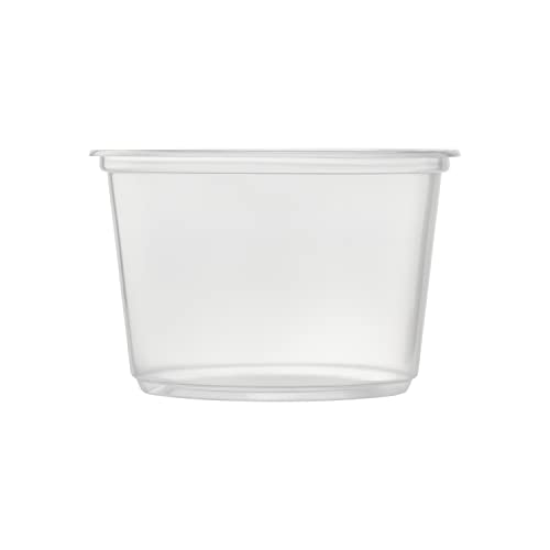 Karat [16oz - 500 ct] Clear PP Plastic Round Deli Food Container for Hot and Cold Food, BPA-Free (FP-DC16-PP) - size: 16 oz Container
