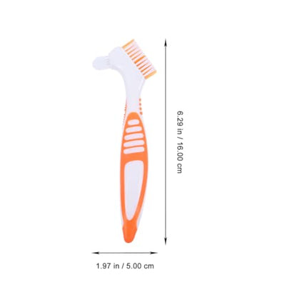 BESPORTBLE 3pcs Turtle Cleaning Brushes Portable Mud Remover for Aquatic Tortoise and Turtle Tank Use, Orange Sturdy Brush Set for Reptile Shell Maintenance