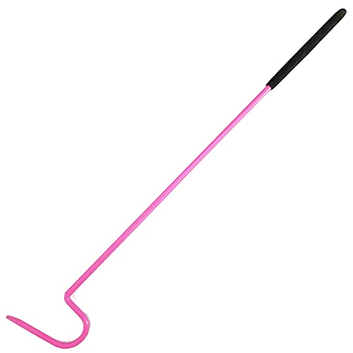 Snake Hook 18.5" Premium Quality Rubber Non Slip Handle Reptile Hook Tools (Pink) - color: Pink