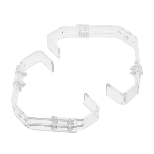 GANAZONO 2Pcs Aquarium Light Stand Clip Reptile Lamp Fixing Clip Glass Terrarium Lamp Holder Claw for Amphibians Terrestrial Tanks Adjustable Angle Lighting Mount