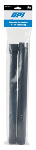 GPI - Telescoping Suction Pipe for Fluid Transfer Pumps, Adjustable 15" to 40", 1" NPT (GPI Genuine Accessory 110241-01)