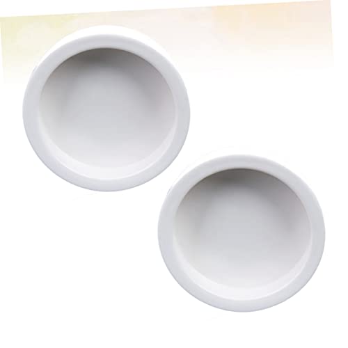 UKCOCO 2pcs Reptile Feeding Bowl Set Geckos Lizard Food Water Storage Basin Bowl for Reptiles Safe