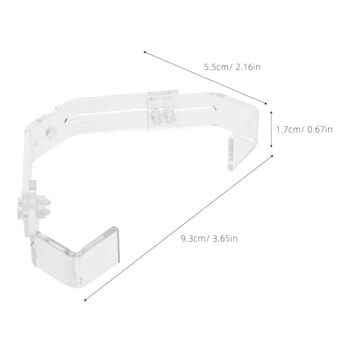 GANAZONO 2Pcs Aquarium Light Stand Clip Reptile Lamp Fixing Clip Glass Terrarium Lamp Holder Claw for Amphibians Terrestrial Tanks Adjustable Angle Lighting Mount