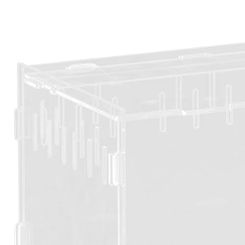Reptile Breeding Box Terrarium Professional Clear Animal Habitat Cage with Ventilation Holes for Geckos Frogs Hermit Crabs- 25x15x15cm