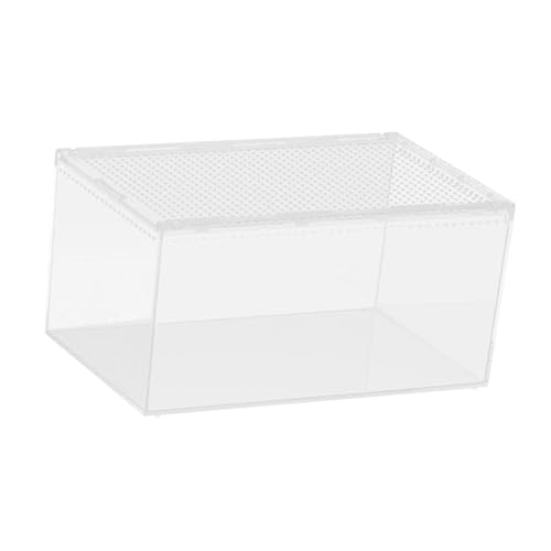 Reptile Breeding Box Enclosure Cage Portable Breathable Reptile Terrarium Animal Habitat Cage for Chameleons Snake Container, 40cmx25cmx20cm - size: 40cmx25cmx20cm