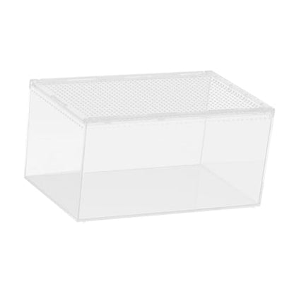 Reptile Breeding Box Enclosure Cage Portable Breathable Reptile Terrarium Animal Habitat Cage for Chameleons Snake Container, 40cmx25cmx20cm - size: 40cmx25cmx20cm