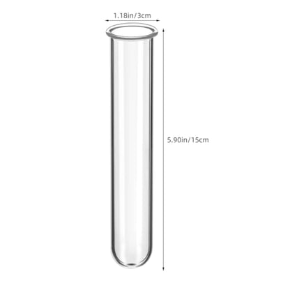 4Pcs Hydroponic Glass Test Tube Vases for Flower Propagation Small Plant Terrarium Holders Space-Saving 5.90X1.18X1.18In Home Office Decoration