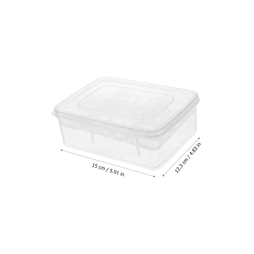 Toddmomy 2pcs Lizard Incubator Reptile Hatchery Box for Hatching and Lizards Lightweight Design Easy to Clean and Manage for All Reptile Eggs