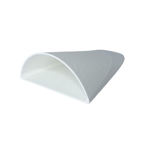 REEFSHAPE Aquarium or Terrarium Pocket Cave | Minimalist Shelter Cave for Fish, Shrimp, Reptiles, Amphibians, & More! | Made in USA (Pocket Cave, White) - style: Pocket Cave, White