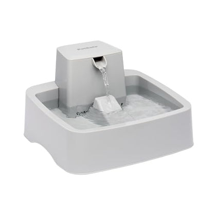 PetSafe Oasys Pet Fountain, 1 Gallon (128 oz), Cats & Small-Medium Dogs | Adjustable Water Flow, Whisker-Friendly Tray, Dishwasher-Safe, Replaceable Carbon & Foam Filters Included - size: 1 Gallon