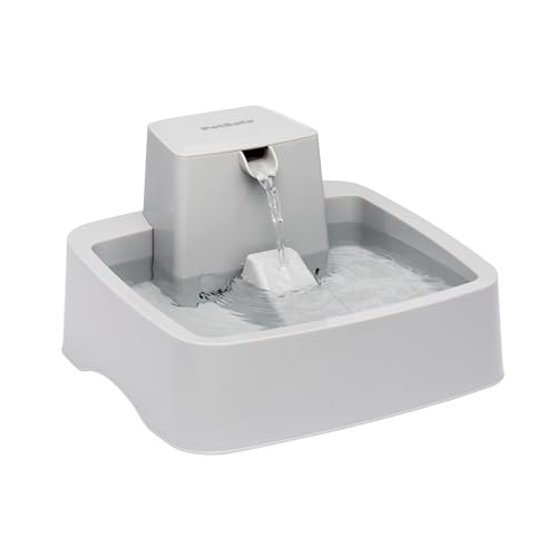 PetSafe Oasys Pet Fountain, 1 Gallon (128 oz), Cats & Small-Medium Dogs | Adjustable Water Flow, Whisker-Friendly Tray, Dishwasher-Safe, Replaceable Carbon & Foam Filters Included - size: 1 Gallon