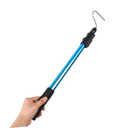 NUOBESTY Adjustable Aluminium Alloy Reptile Hook Snake Grabber Tool with Telescopic Design and Non-Slip Handle for Safe Outdoor Snake Catching and Easy Storage