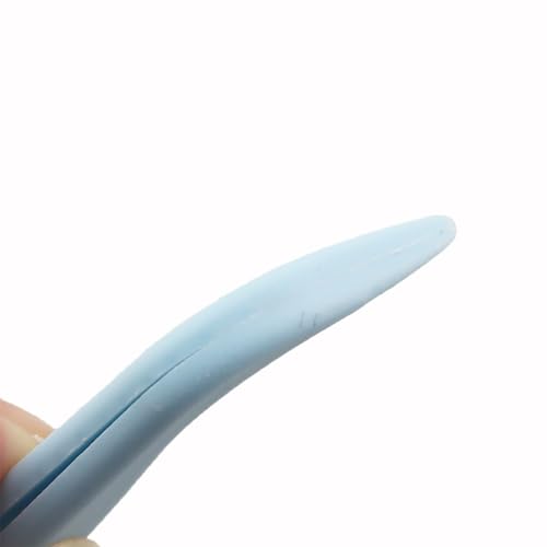 14PCS 4.5 Inch Plastic Curved Tweezers 11.5 cm Blue For Picking Up Beads Gems and Stickers Ideal for DIY Jewelry Making Crafts Baking Decorations and Feeding Reptiles