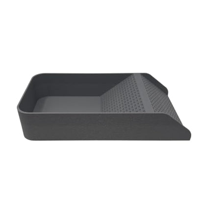Hermit Crab, Lizard, Turtle, Amphibian XL Watering Pool | Platform Pool Accessory with Access Ramp for Pet Habitats | 9.75" x 5" | Made in USA (X-Large) (Salt Only, Gray) - color: Salt Only, Gray