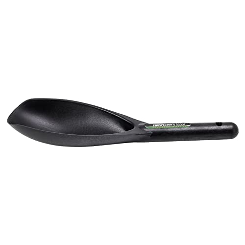 ASR Outdoor 12.5 Inch Prospecting Large Sand Scoop Plastic Trowel for Metal Detector Gold Panning, Black - color: Black