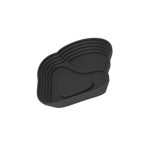 Amphibians Feeding Soaking Pool Multifunctional Reptiles Habitat Water Feeding Bowl Platform with Step Design Reptiles Sunbathing and Station - color: Black, size: Small