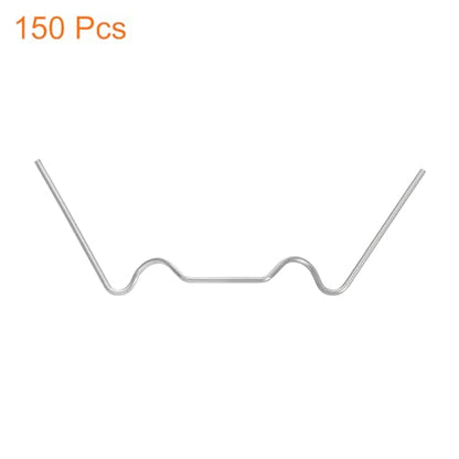 Uxcell 150pcs Greenhouse Glazing Clips, 75mm Stainless Steel W Type Greenhouse Glazing Wire Clips - size: 75mm