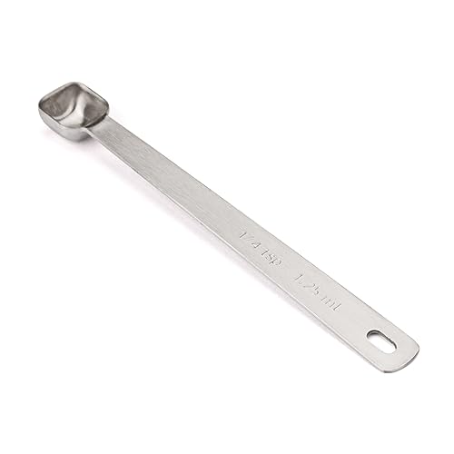 1PCS 1/4tsp(1.25ml) Tiny Measuring Spoon, Small Teaspoon for Tiny Amounts | High Precision, Food-Grade Stainless Steel, ‌Rust-Free, Dishwasher-Safe, Easy-Read Markings, Multi-Purpose, Sturdy & Durable - size: 1/4tsp|1/12tbsp|1.25ml