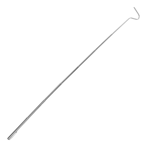Stainless Steel Snake Hook | Extendable to 27in for Safe Reptile Handling | Duckbill Head Guards Snake Skin | Portable Hook for Field Use/Pet Snakes/Enclosures