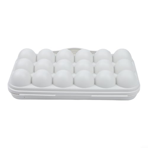 Portable Egg Storage Box With 18 Grids Egg Protector Case Tray Container Secure Egg Transport Outdoor Trips And Activities(18 Grey) - size: 18 Grey