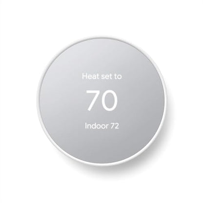 Google Nest Thermostat - Smart Thermostat for Home - Programmable Wifi Thermostat - Snow - color: Snow