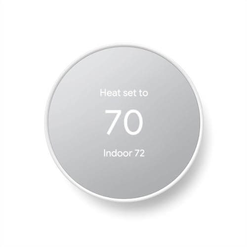 Google Nest Thermostat - Smart Thermostat for Home - Programmable Wifi Thermostat - Snow - color: Snow
