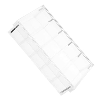 Generic Acrylic Fish Isolation Box with Lid 5 Compartments Resistant to Breaking Specimen Container for Hatchery and Personal Use