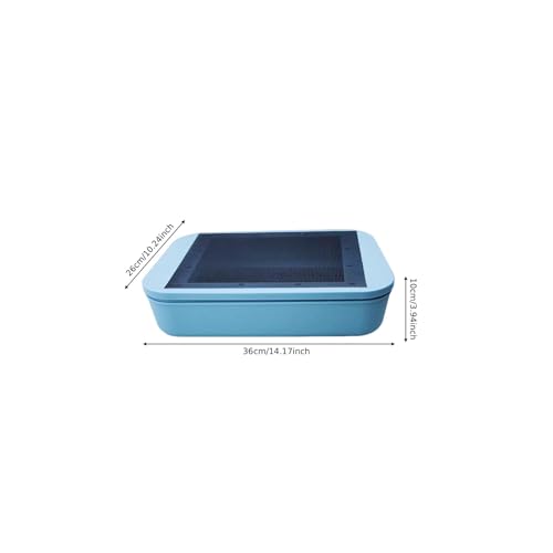Reptile Breeding Box Clear Terrarium House Feeding Storage Live Food Breeding Box Efficient pp Material Suitable for pet Care Educational Display, None Hole - color: none hole