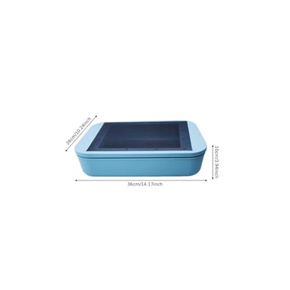 Reptile Breeding Box Clear Terrarium House Feeding Storage Live Food Breeding Box Efficient pp Material Suitable for pet Care Educational Display, None Hole - color: none hole