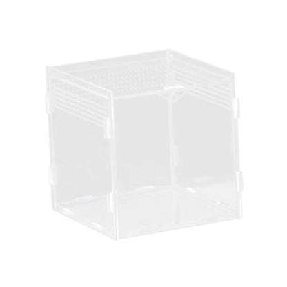 Reptile Breeding Box Terrarium Professional Clear Animal Habitat Cage with Ventilation Holes for Geckos Frogs Hermit Crabs- 10x10x10cm