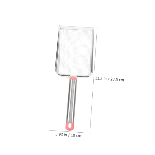 Sosoport Stainless Steel Cat Litter Scoop Mesh Design Litter Shovel for Easy Cleaning of Pet Waste for Cats and Reptiles Mesh
