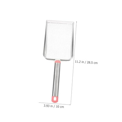 Sosoport Stainless Steel Cat Litter Scoop Mesh Design Litter Shovel for Easy Cleaning of Pet Waste for Cats and Reptiles Mesh