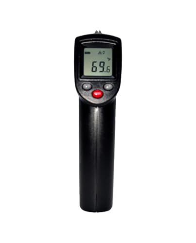 Sper Scientific 800130 Basic Infrared Thermometer 12:1/986°F - User Calibratable - High Accuracy Laser Temperature Gun with Backlit LCD for Industrial, HVAC, Cooking, Automotive & More