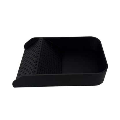 Hermit Crab Watering Pool | Platform Pool Accessory with Access Ramp for Hermit Crabs | 6.5" x 4" | Made in USA (Fresh Only, Black) - color: Fresh Only, Black
