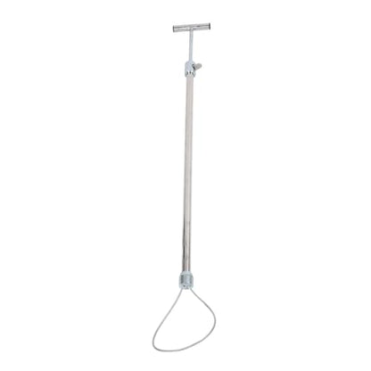 Hog Pig Catcher, Stainless Steel Animal Control Hog Pig Catcher Dog Catcher Pole Portable Animal Catcher Tools for Medium Sized Animals Reptiles (T Handle without Pull Rope 67cm)