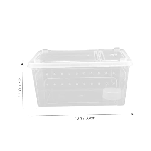 Garneck 1set Reptile Breeding Box Comfortable Habitat for Snakes Turtles and Lizards Container for Observing Pet Behavior and Easy Cleaning