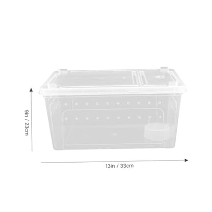 Garneck 1set Reptile Breeding Box Comfortable Habitat for Snakes Turtles and Lizards Container for Observing Pet Behavior and Easy Cleaning