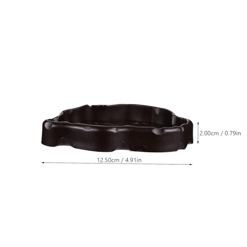 SHINEOFI 2pcs Reptile Feeding Bowl Lizard Worm Dish Gecko Pet Cage Feeder Smooth Surface Synthetic Resin Water Dish Safe for Reptile Feeding