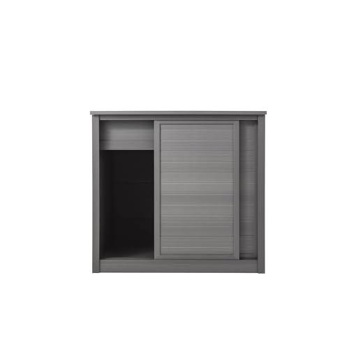 New Age Pet ECOFLEX Small Reptile Enclosure with Matching Cabinet Stand Set in Grey - color: Grey, size: Small