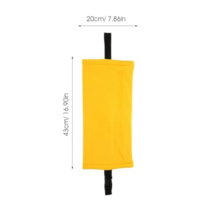 Toyvian Portable Reptile Carrying Bag for Bearded Dragon and Lizard, Breathable Yellow Pet Travel Carrier with Chest Strap for Small Reptiles and Amphibians